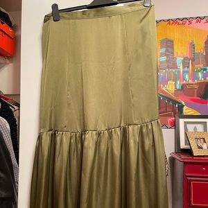 Topshop satin maxi skirt - size 10